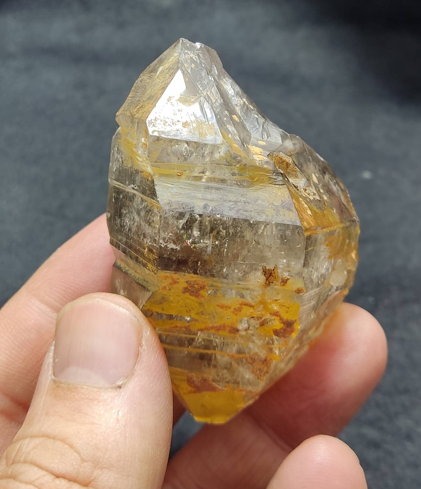 Double terminated Quartz Crystal with inclusions 112 grams