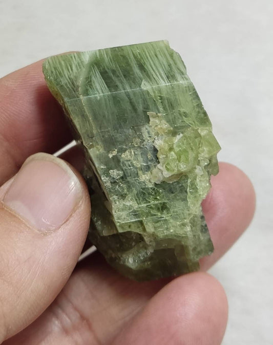 An amazing double terminated diopside crystal 47 grams