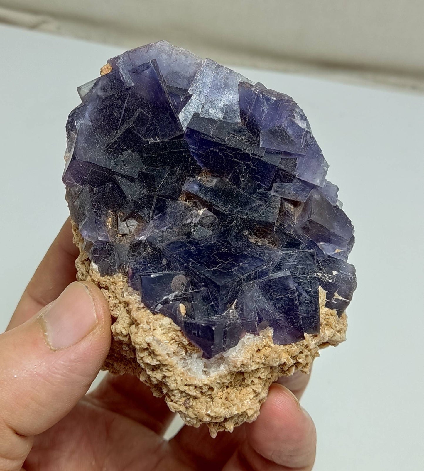 Dark purple Fluorite specimen 259 grams