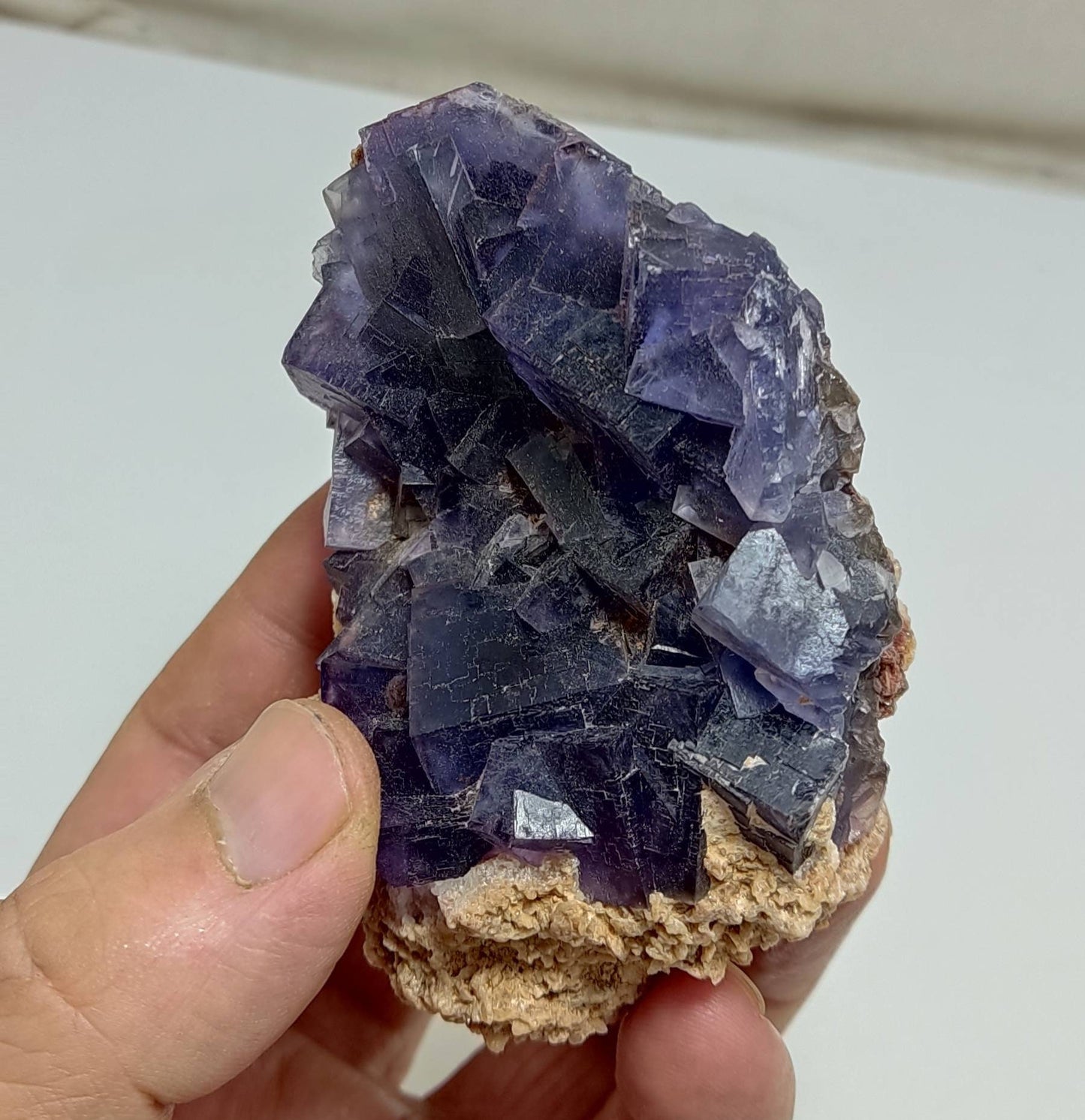 Dark purple Fluorite specimen 259 grams