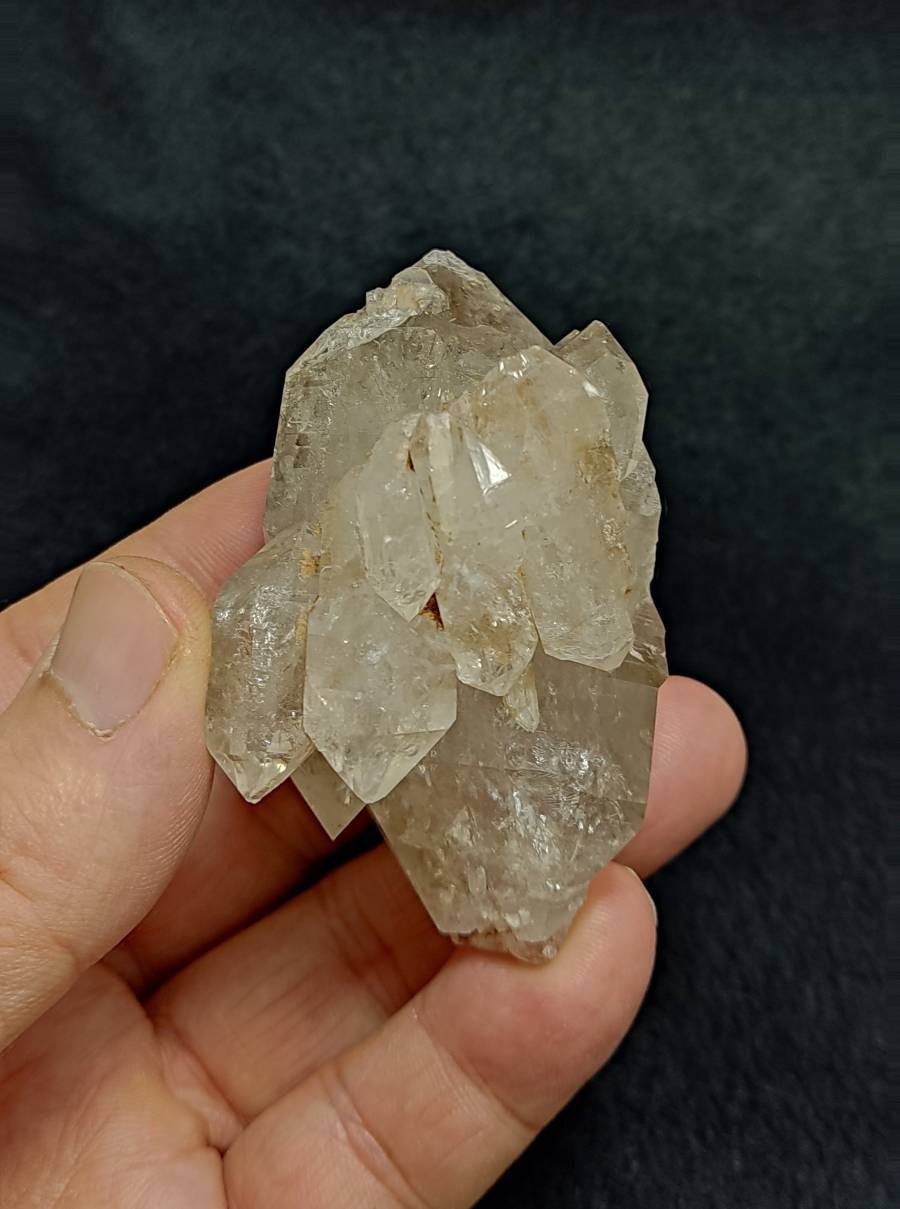 An amazing Beautiful specimen of double terminated Elestial Quartz Crystal 146 grams