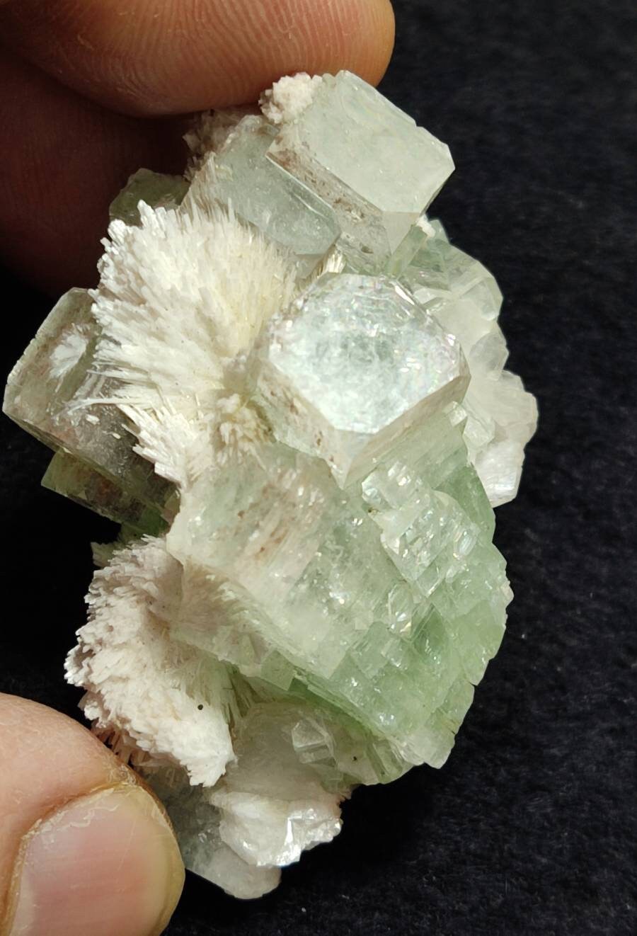 Apophyllite with associated scolecite 37 grams