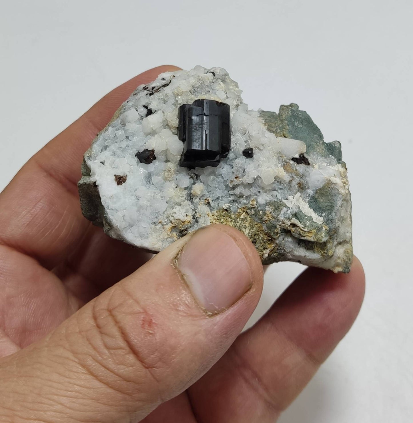 Lusterous crystal of Vesuvianite on matrix 165 grams