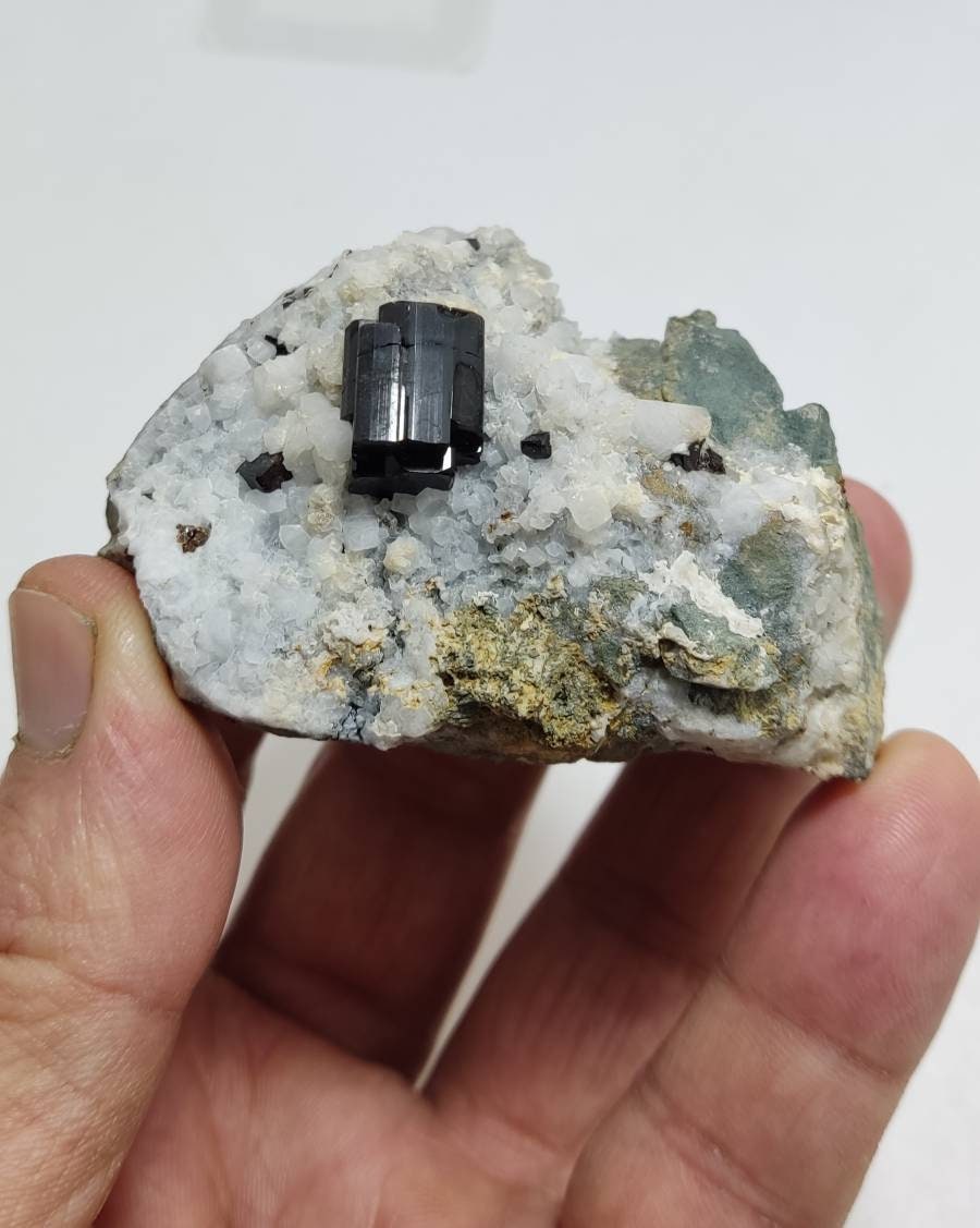 Lusterous crystal of Vesuvianite on matrix 165 grams