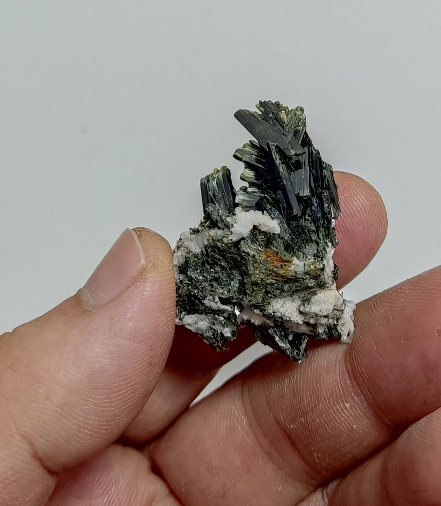 Single beautiful aesthetic aegirine crystals specimen 10 grams