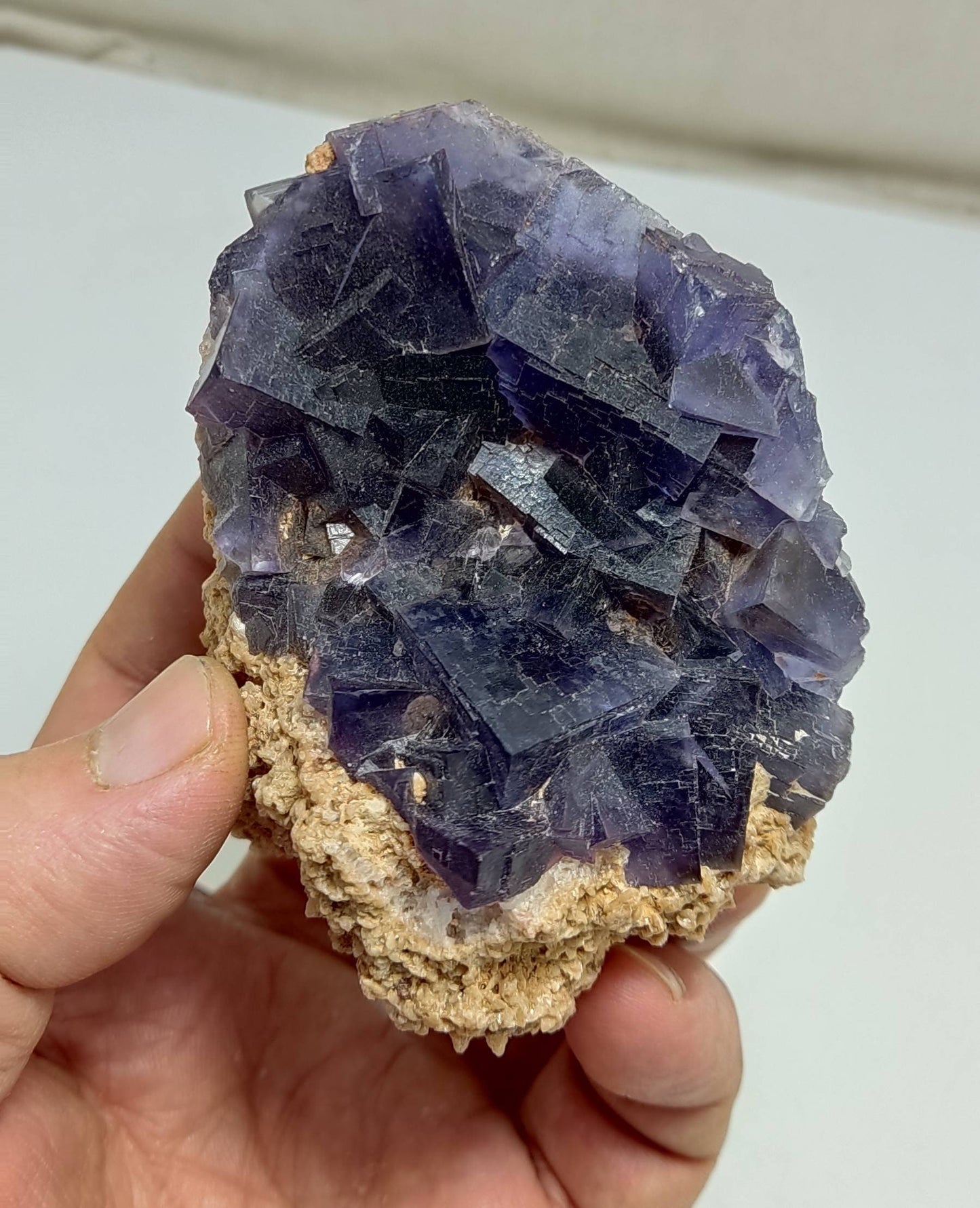 Dark purple Fluorite specimen 259 grams