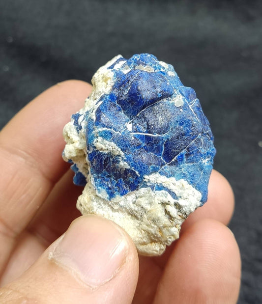 Amazing specimen of fluorescent Lazurite on matrix with pyrite 60 grams
