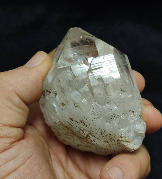 An amazing Beautiful specimen of Elestial Quartz Crystal 261 grams