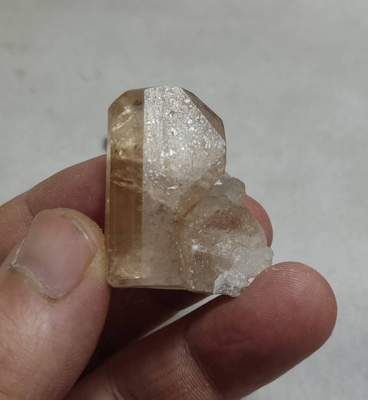 Peach color Topaz crystal 38 grams