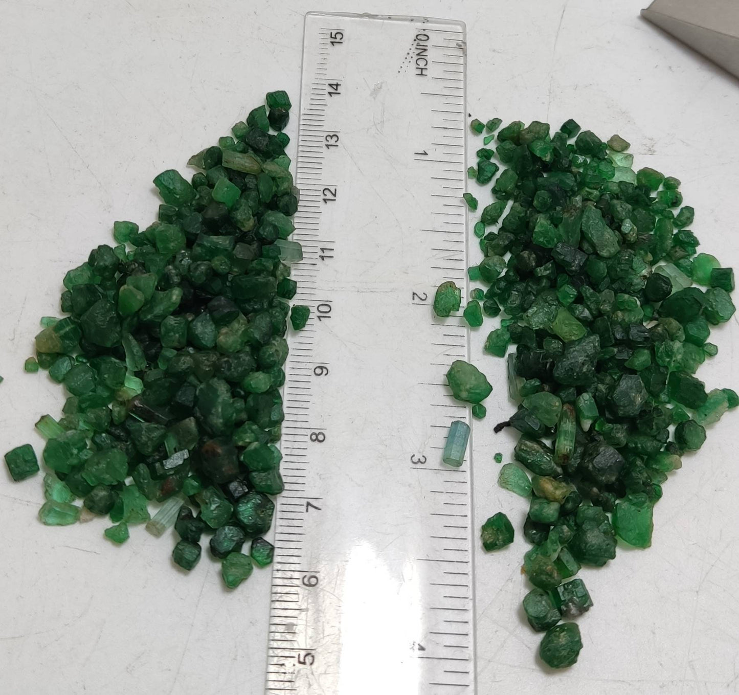 An amazing lot of natural small size rough emerald 150 carats