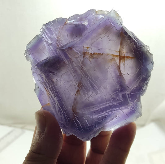 An amazing Single natural purple Fluorite 650 grams