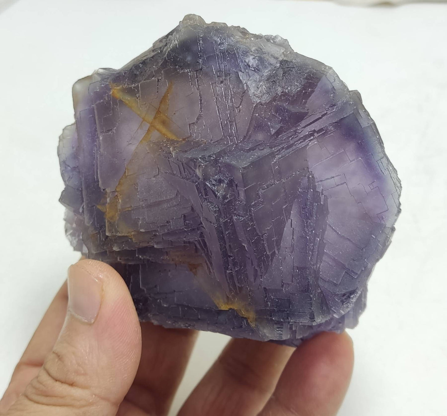 An amazing Single natural purple Fluorite 650 grams