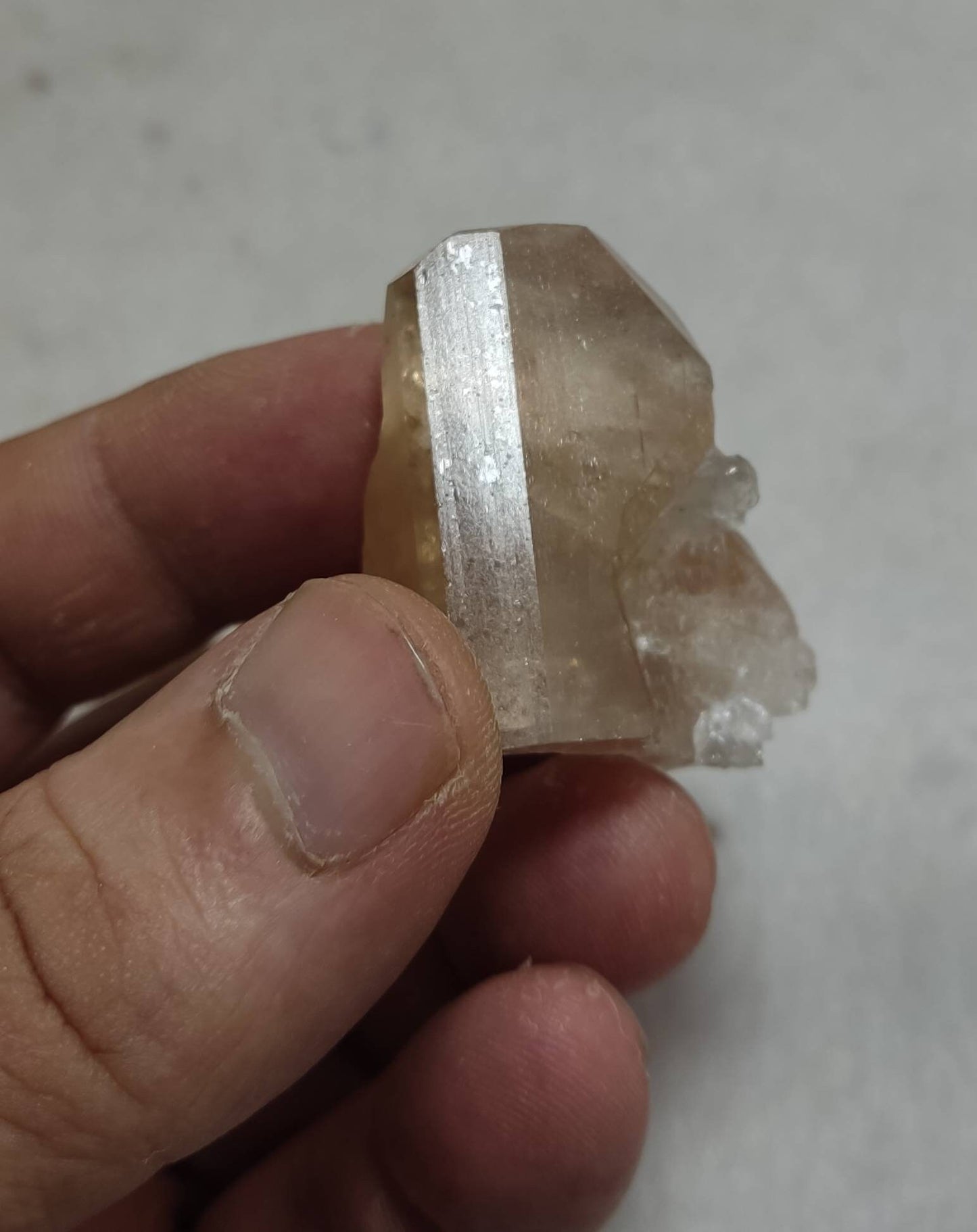 Peach color Topaz crystal 38 grams