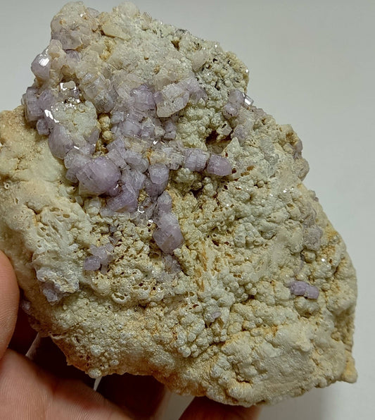 Purple Apatite crystals on matrix 528 grams