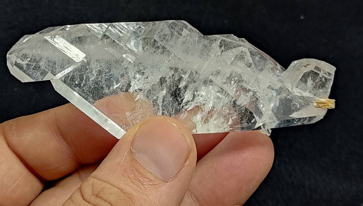 Clear faden quartz crystal 76 grams