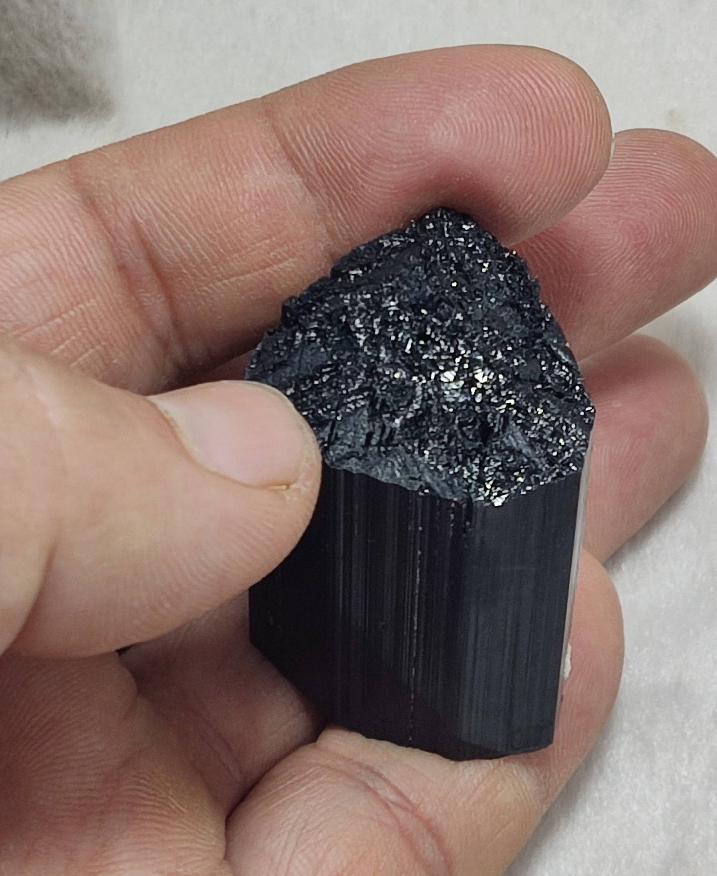 An Amazing terminated Natural schorl crystal 69 grams