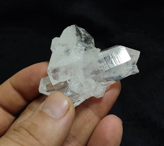 Single beautiful brookite included Quartz Crystals cluster 54 grams