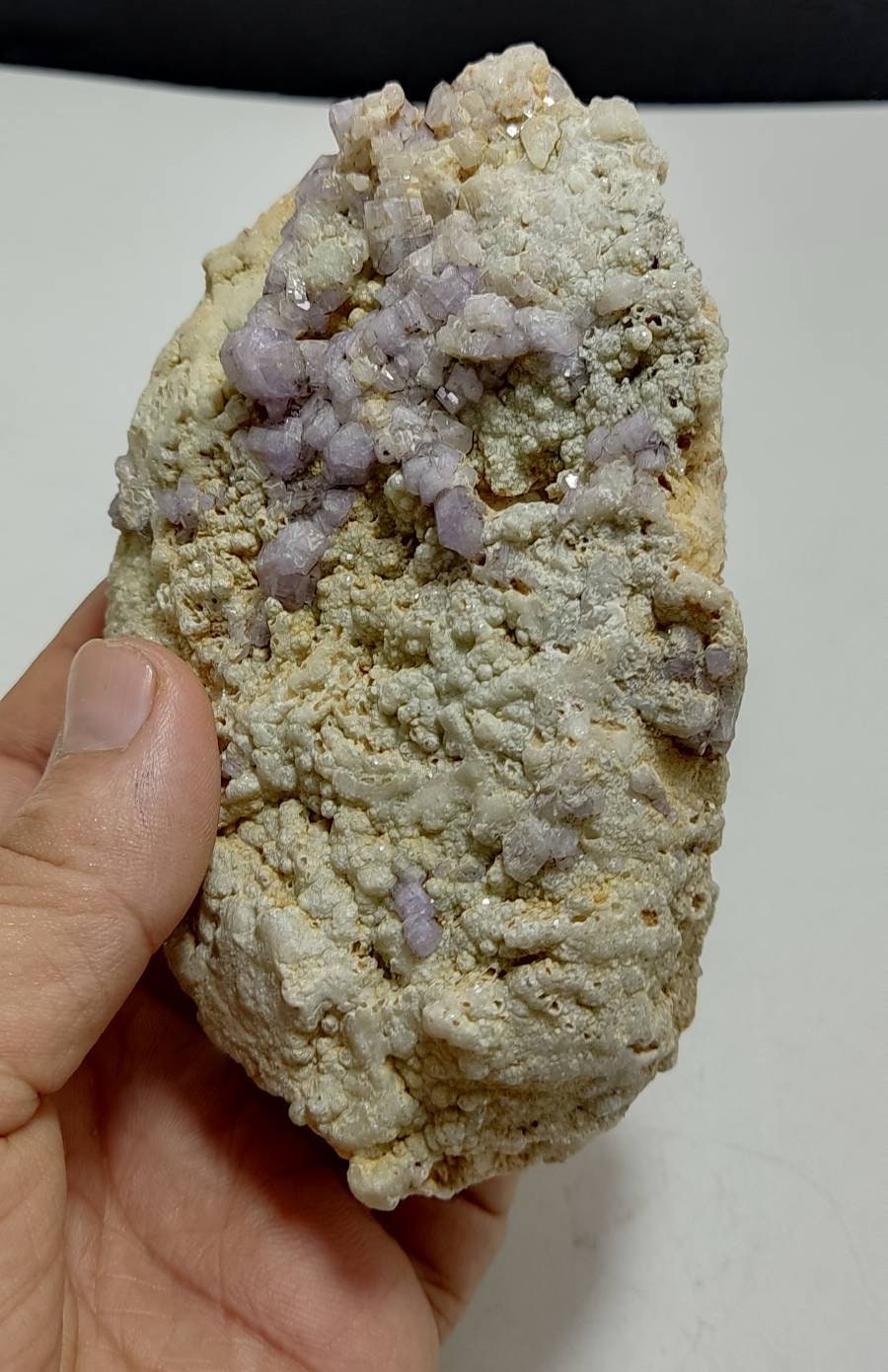 Purple Apatite crystals on matrix 528 grams