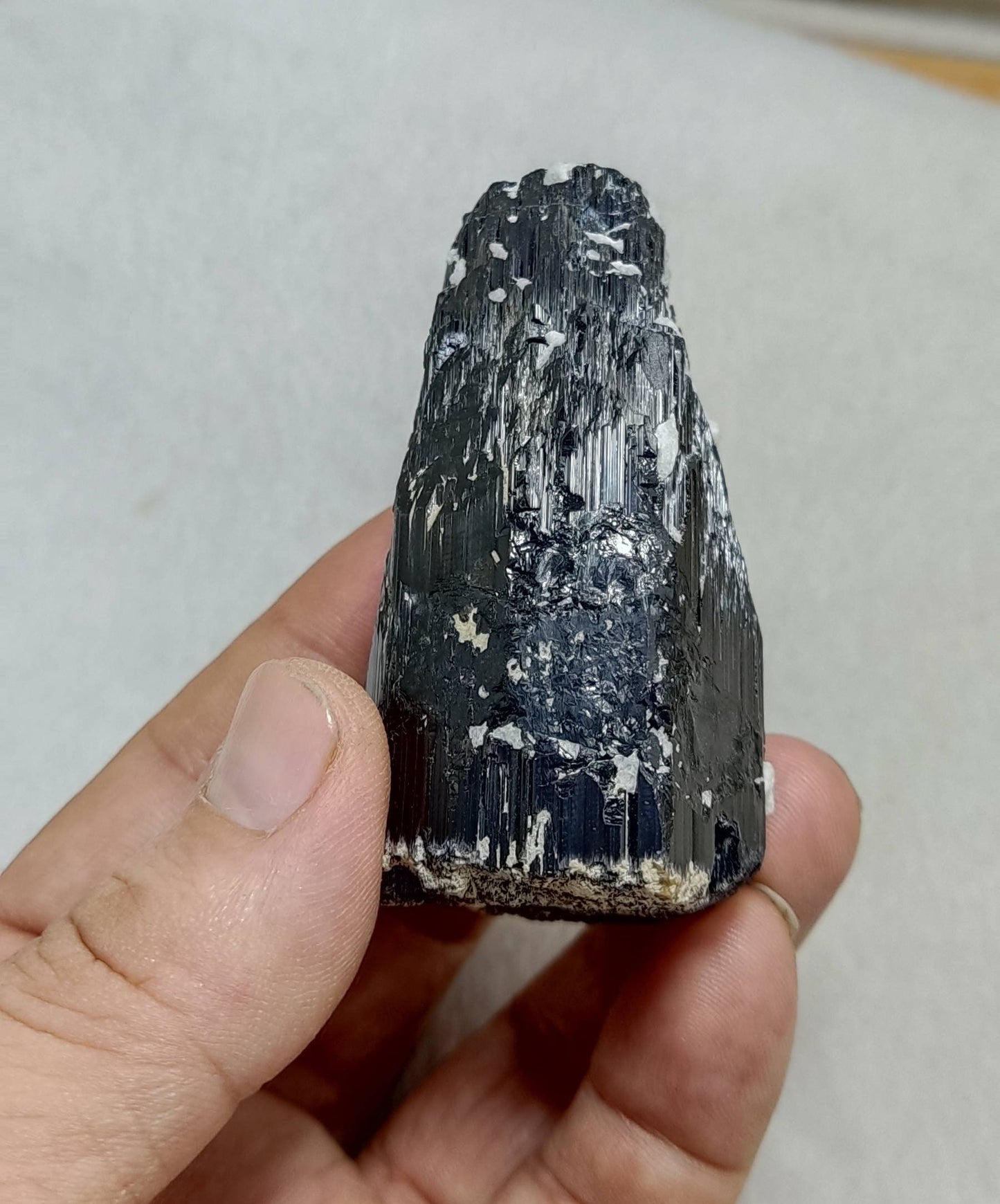 Natural black Tourmaline crystal 196 grams