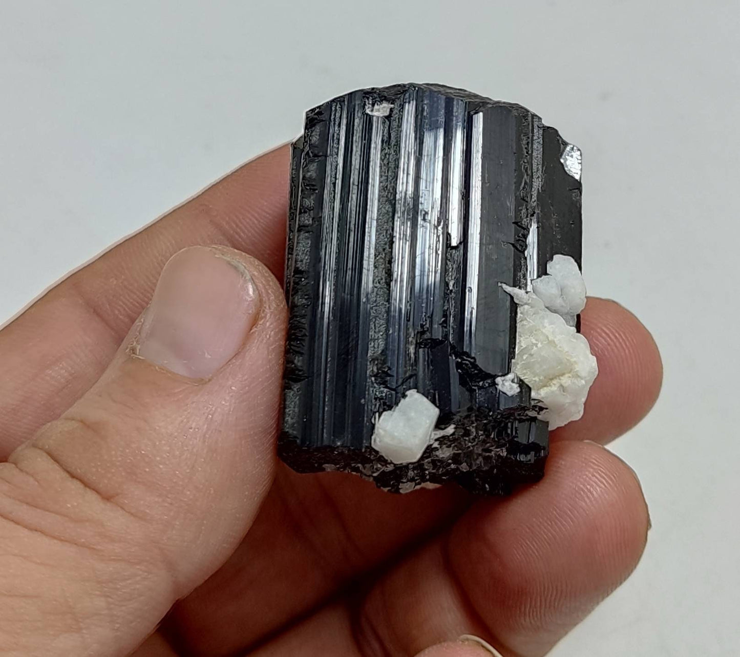 Natural black Tourmaline crystal 87 grams