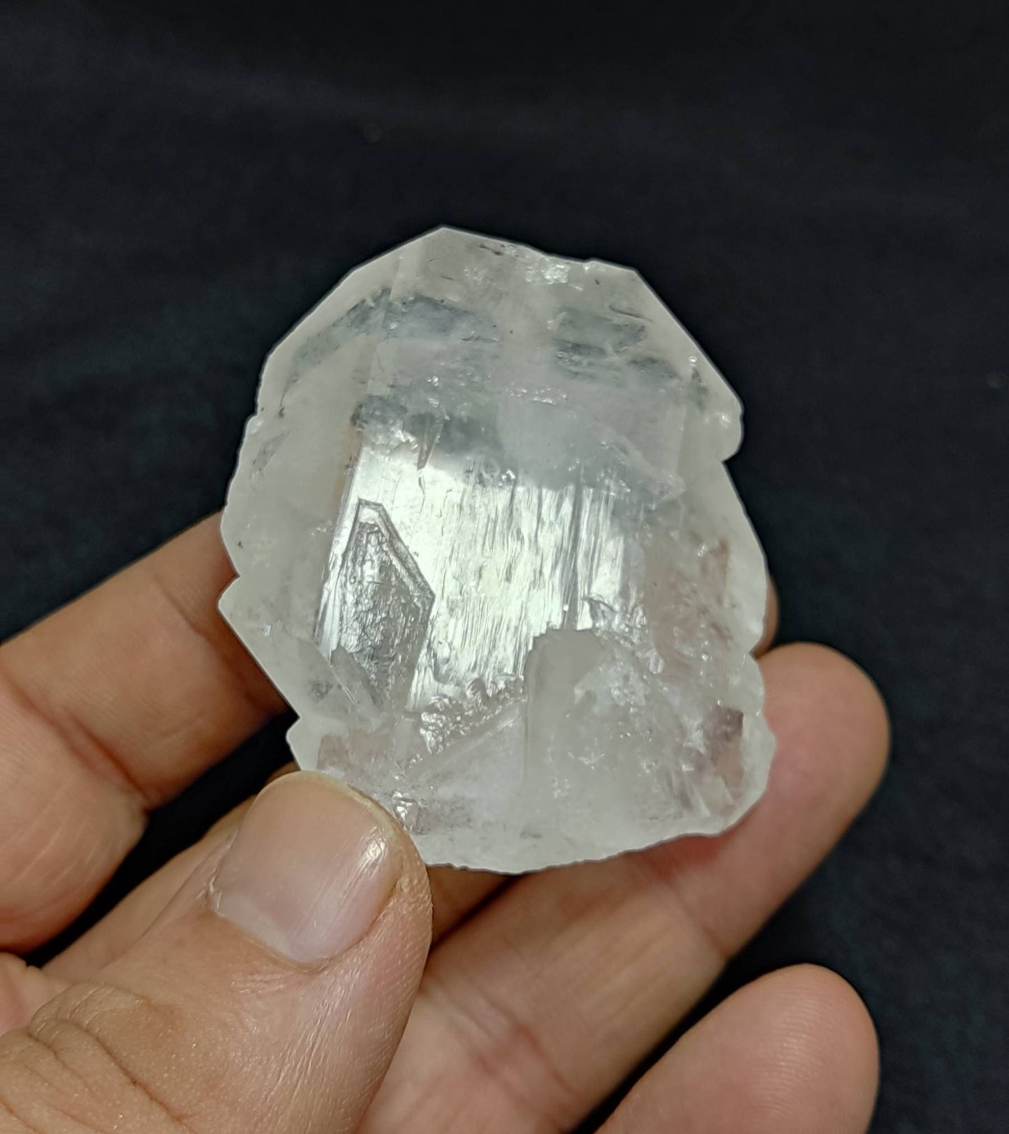 Clear faden quartz crystal 73 grams