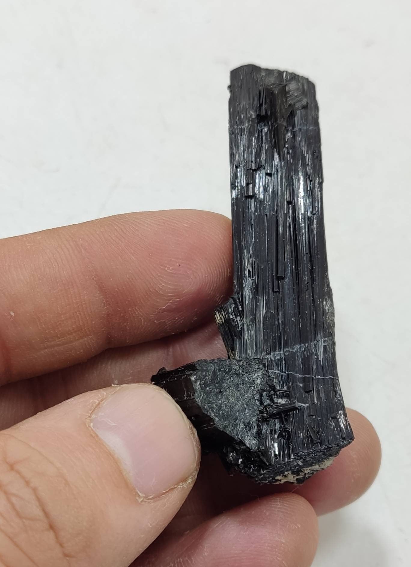 An Amazing terminated Natural schorl crystal 34 grams