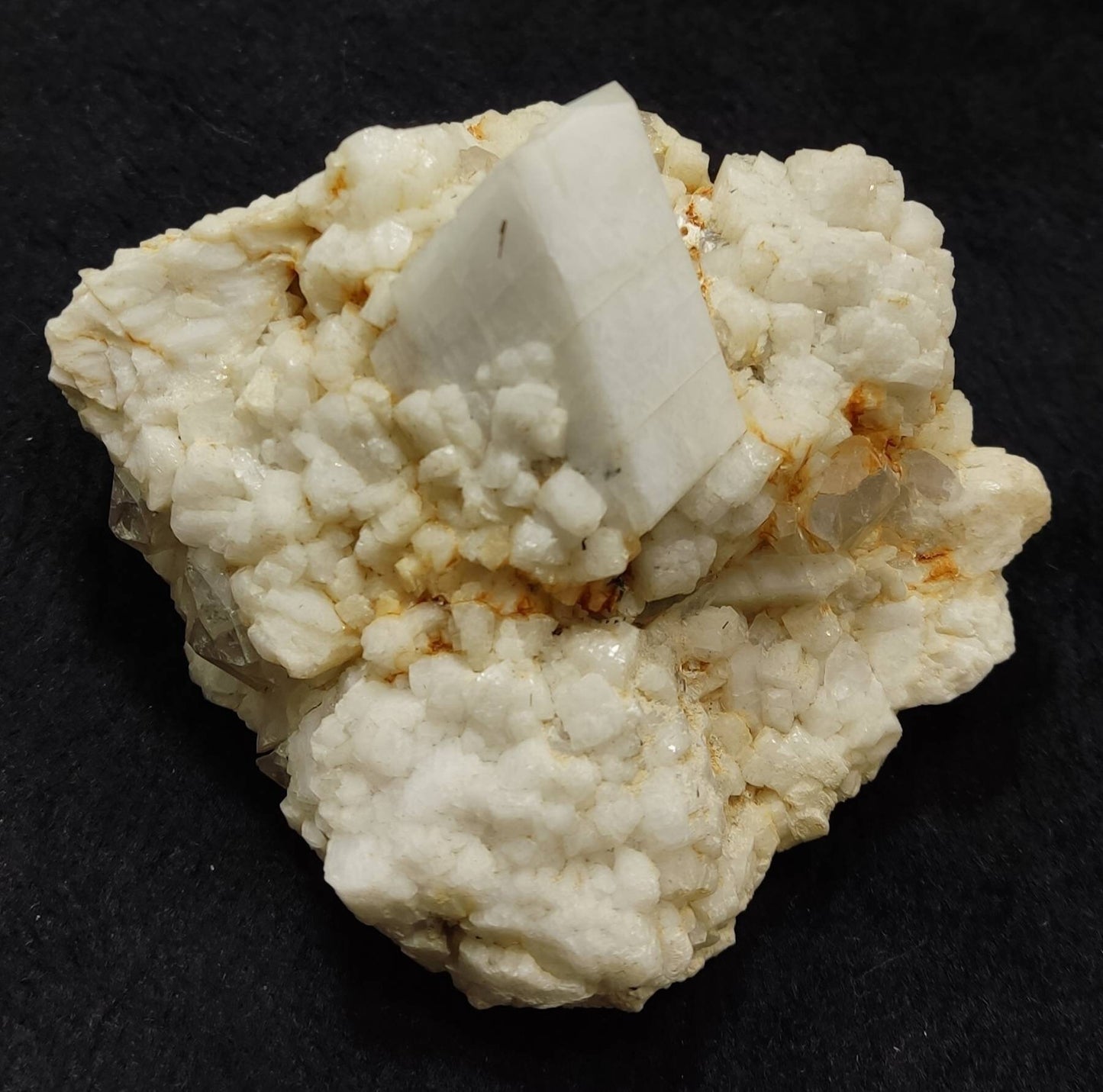 Feldspar crystal with albite and quartz on matrix 300 grams
