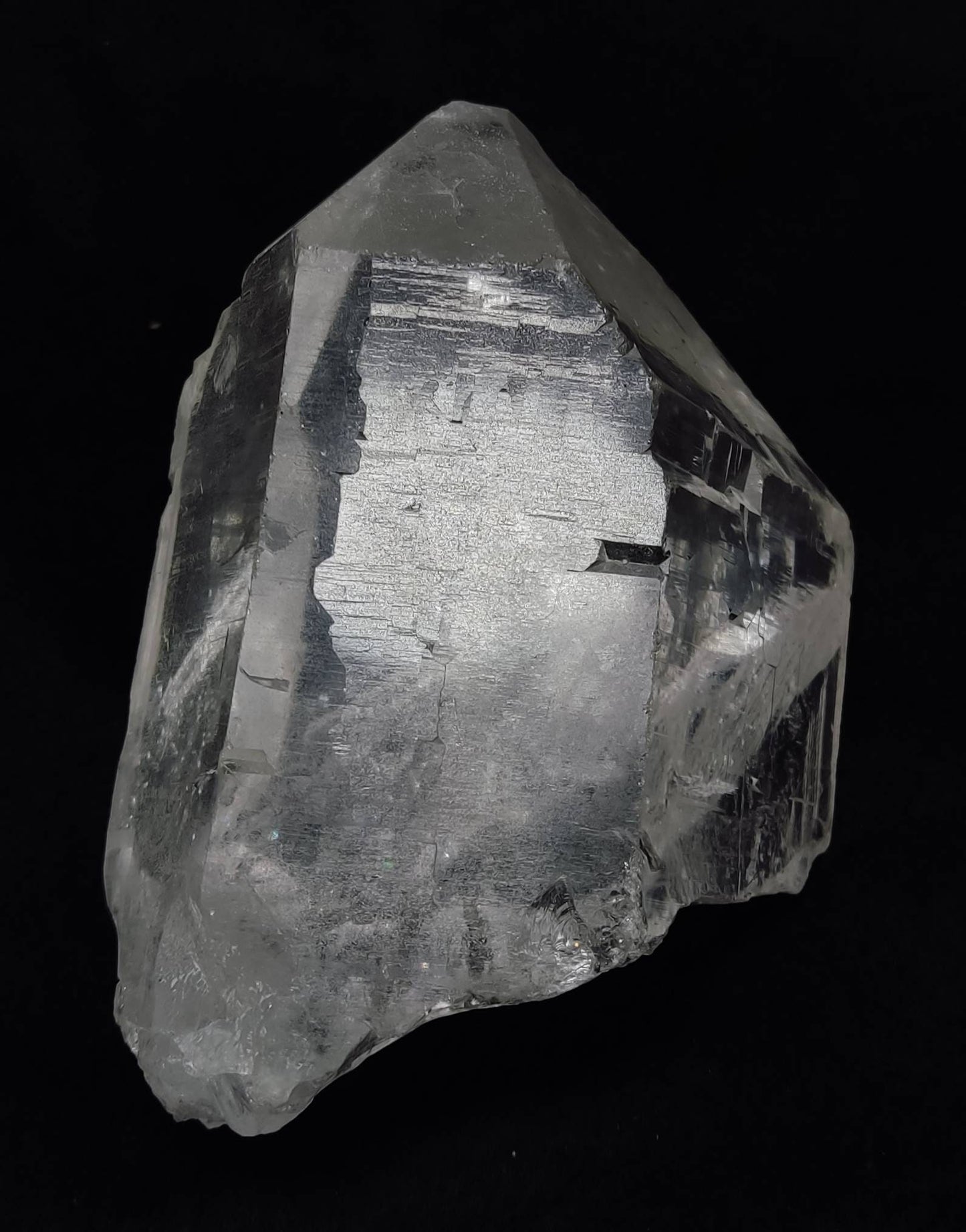 An amazing high grade very clear specimen of terminated Quartz Crystal 620 grams