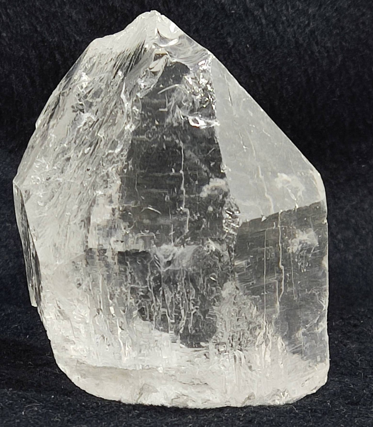 An amazing high grade very clear specimen of terminated Quartz Crystal 460 grams