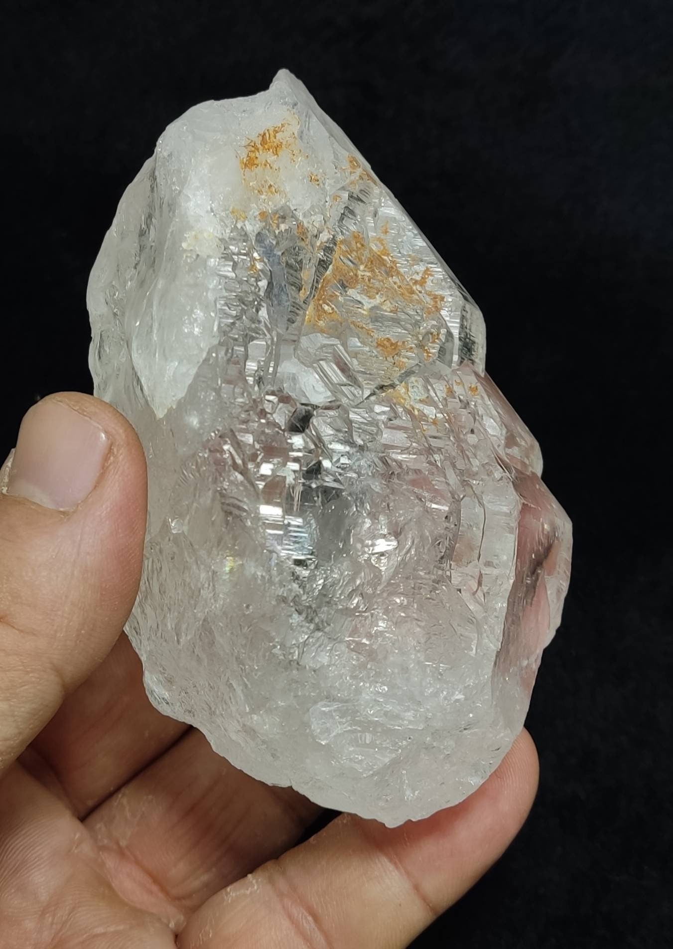 An amazing high grade very clear specimen of terminated Quartz Crystal 324 grams