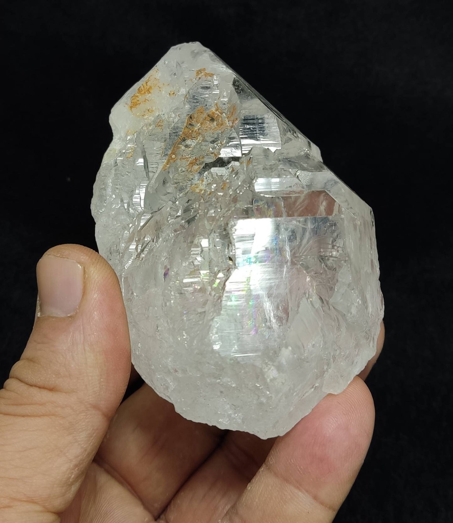 An amazing high grade very clear specimen of terminated Quartz Crystal 324 grams