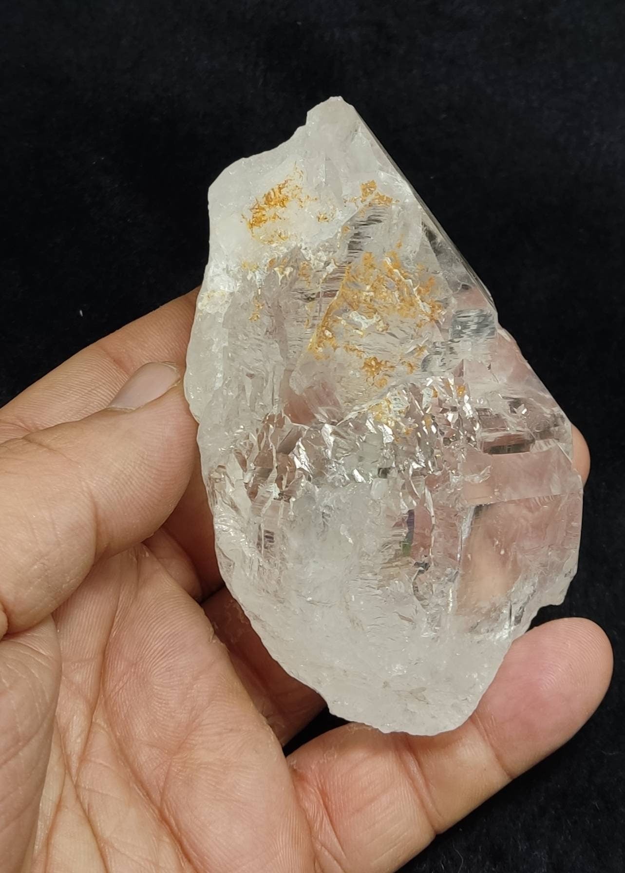 An amazing high grade very clear specimen of terminated Quartz Crystal 324 grams