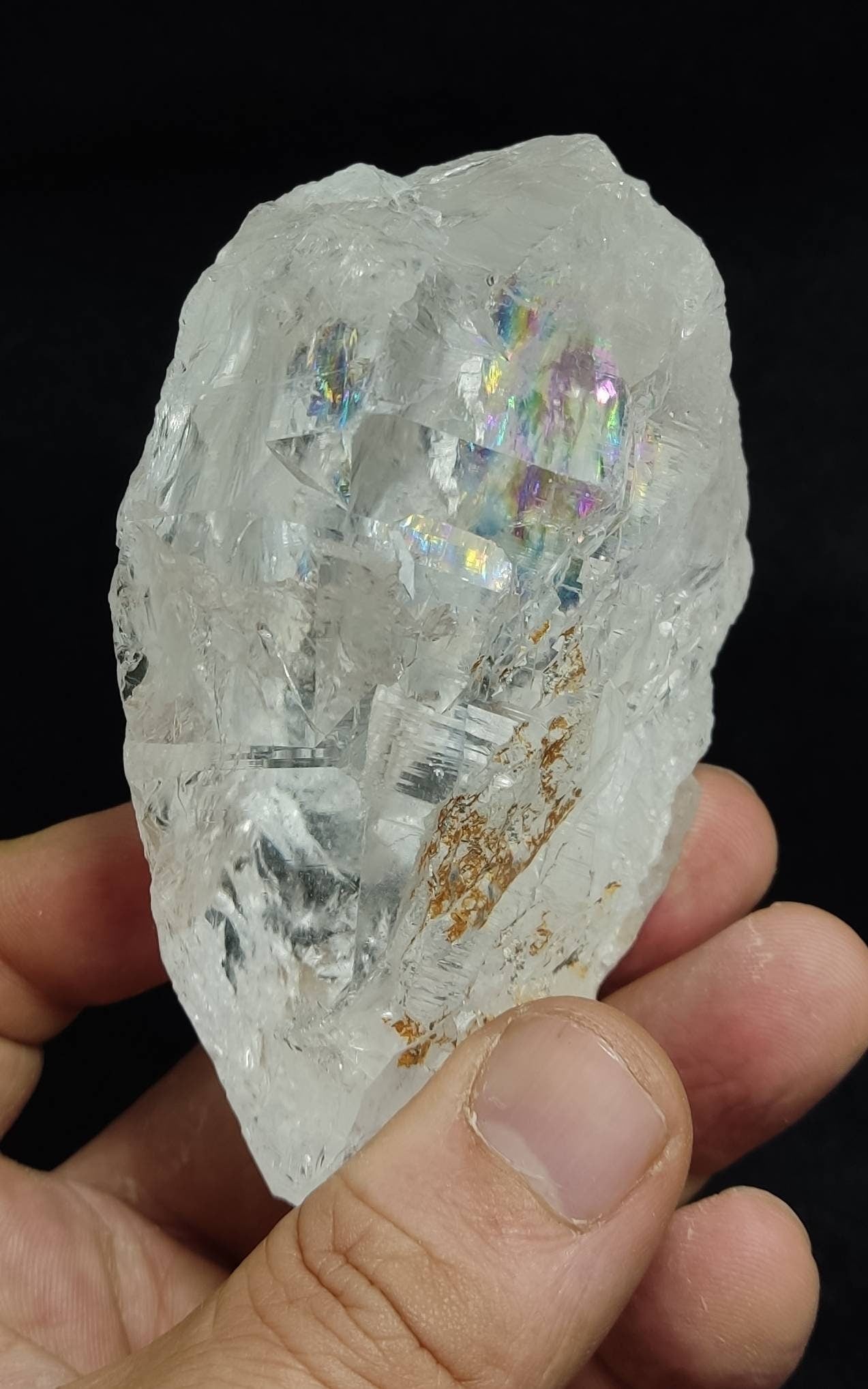 An amazing high grade very clear specimen of terminated Quartz Crystal 324 grams