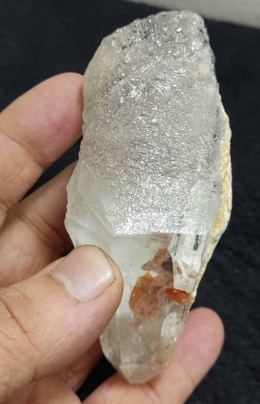 quartz crystal with Rutile sagenite inclusions 195 grams