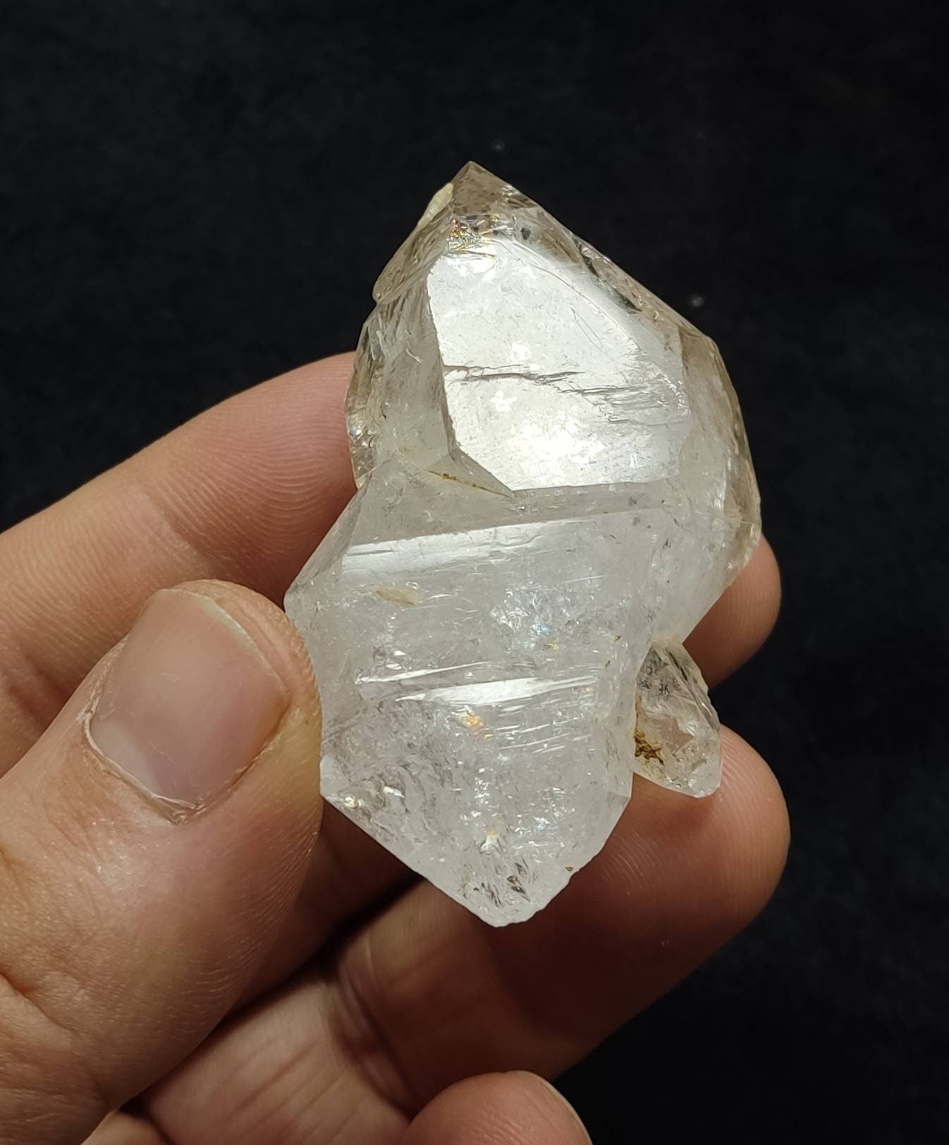 An amazing double terminated fenster Quartz Crystal 61 grams