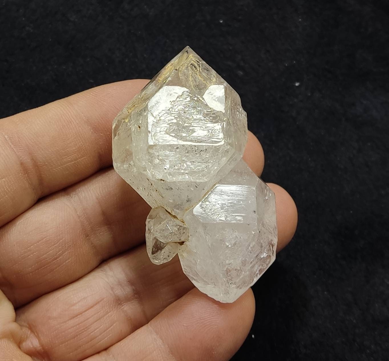 An amazing double terminated fenster Quartz Crystal 61 grams