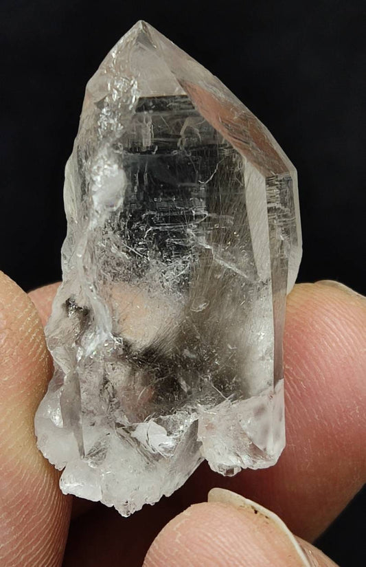 Single beautiful brookite included Quartz Crystal 17 grams