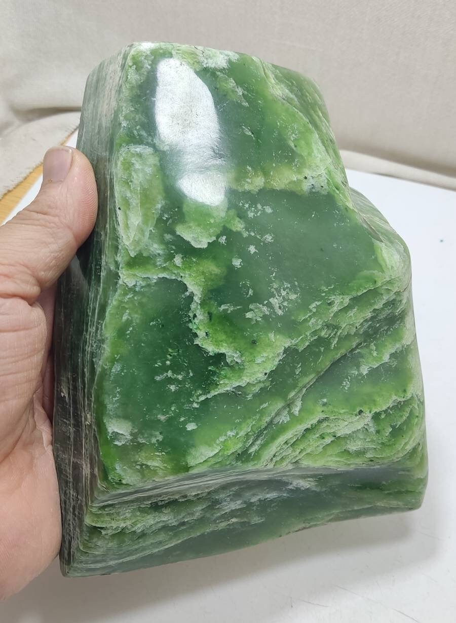 Polished Nephrite tumble freeform 1570 grams