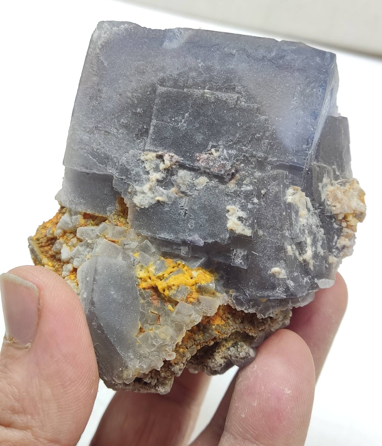 An amazing cubic specimen of Fluorite 435 grams