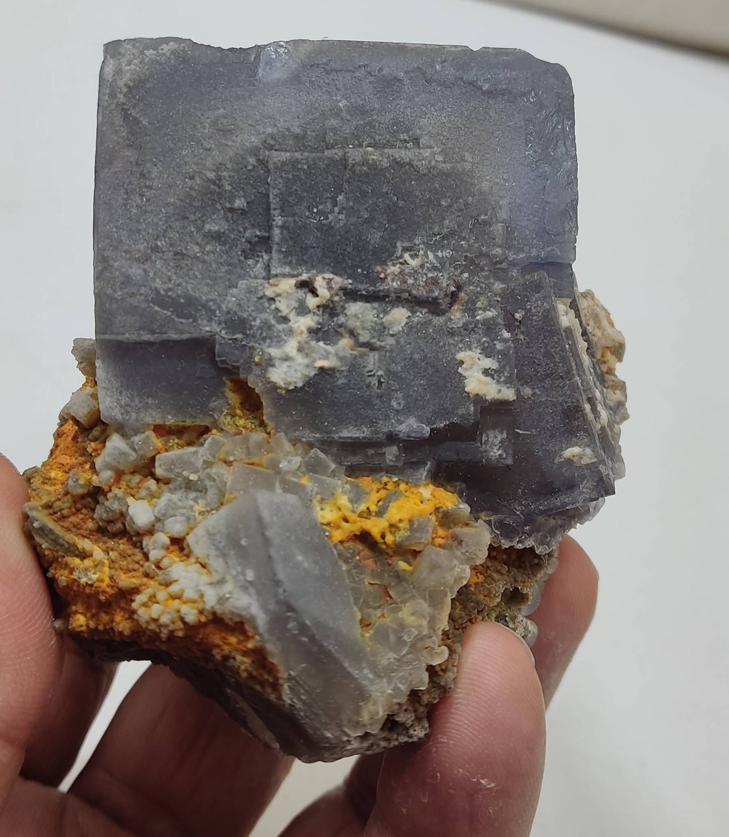 An amazing cubic specimen of Fluorite 435 grams