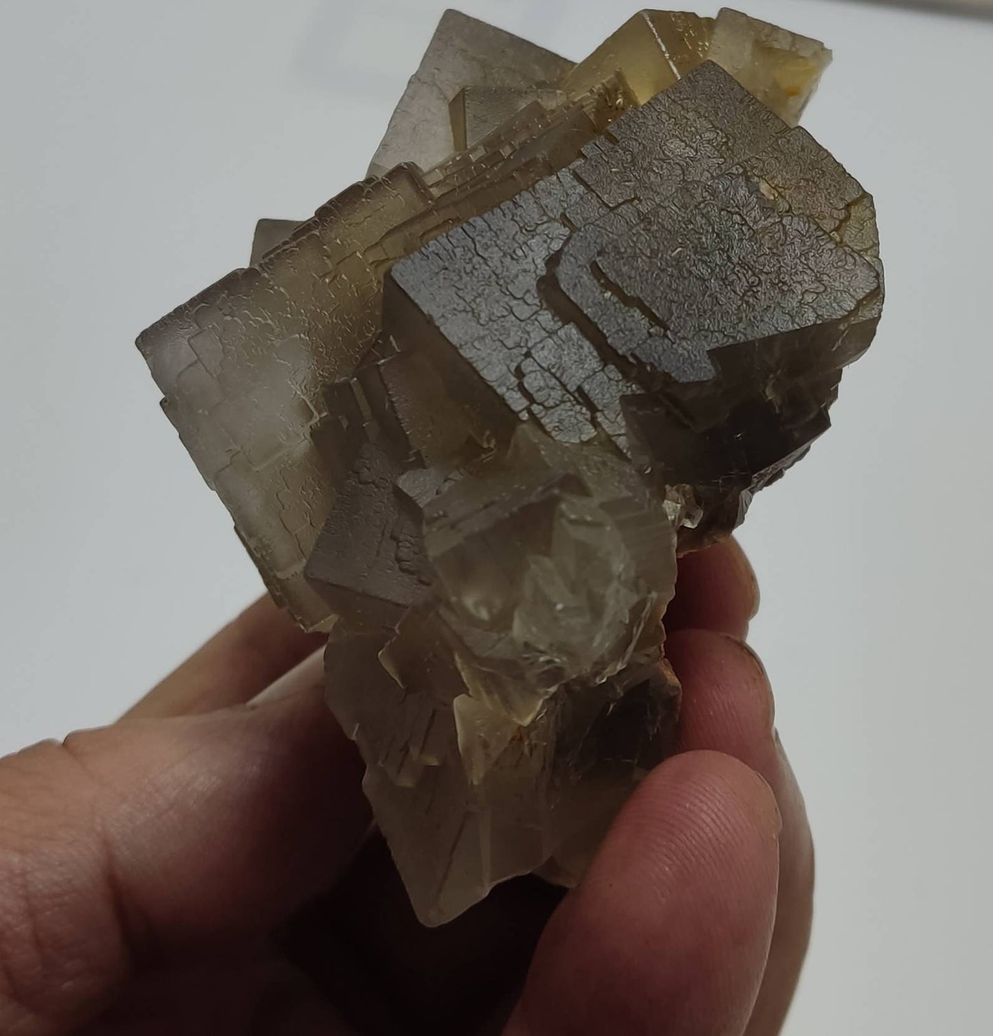 Terminated Fluorite cubes Cluster 312 grams