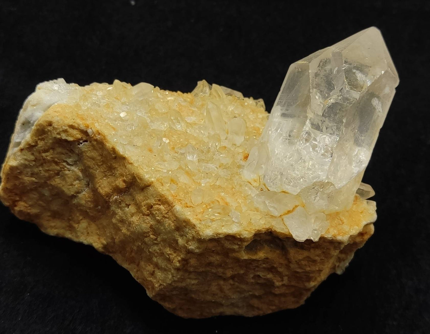 clear Quartz Crystal on matrix 184 grams