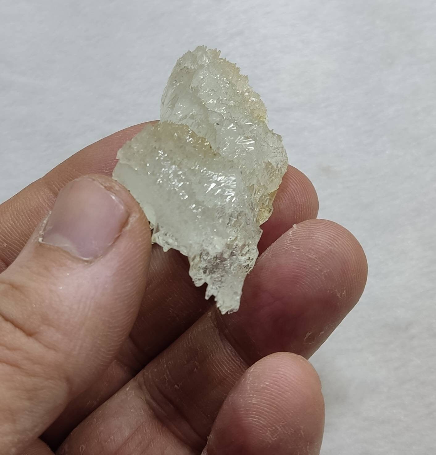 Fully etched Aquamarine floater Crystal 22 grams