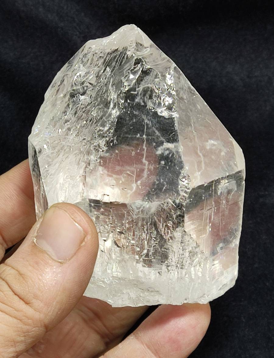 An amazing high grade very clear specimen of terminated Quartz Crystal 460 grams