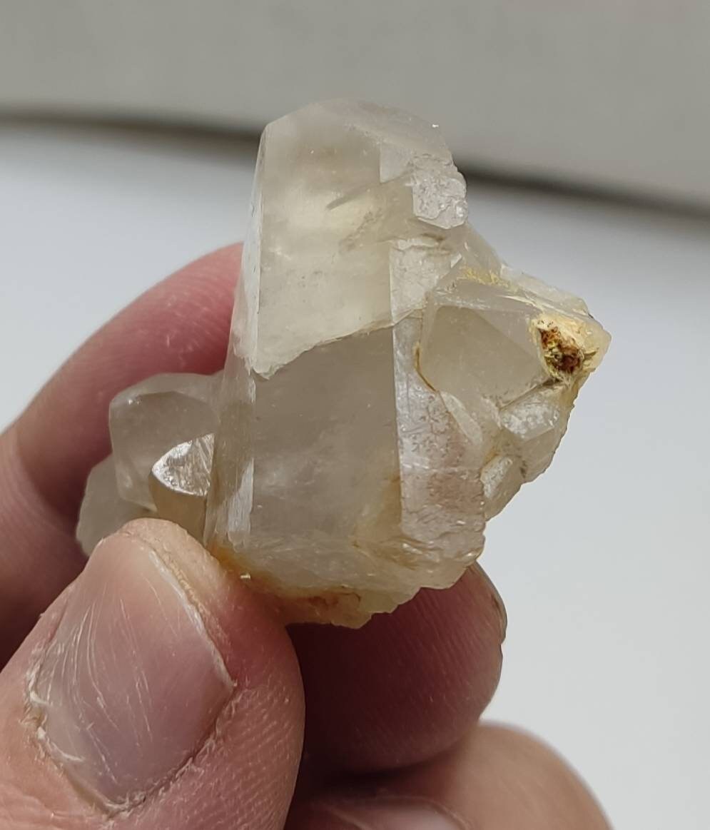 An amazing Beautiful specimen of gwindel Quartz Crystal fixed on matrix 24 grams
