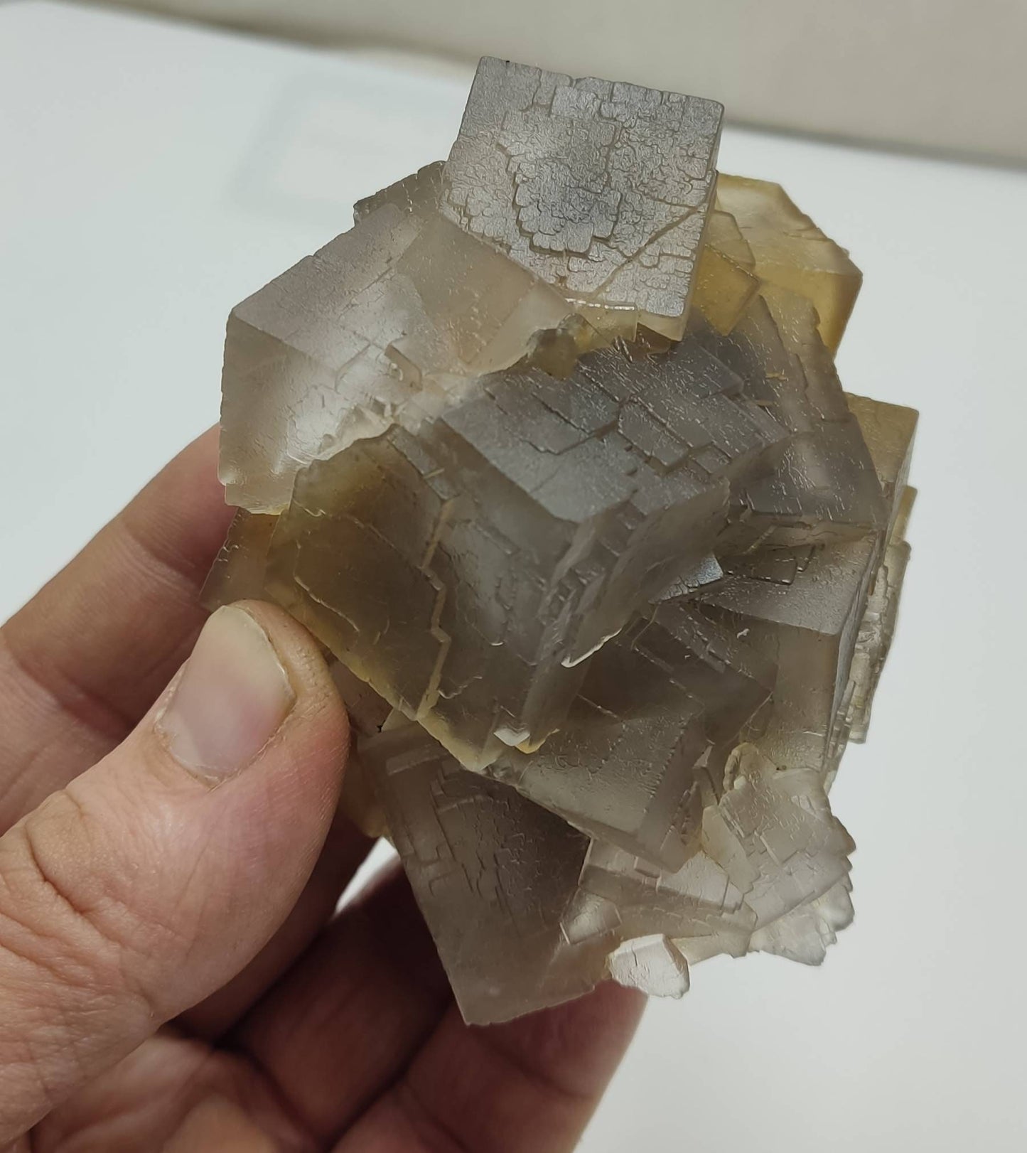 Terminated Fluorite cubes Cluster 312 grams