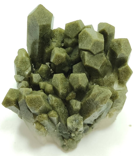 An Aesthetic Natural crystals cluster of beautifully terminated Chlorite Quartz 62 grams