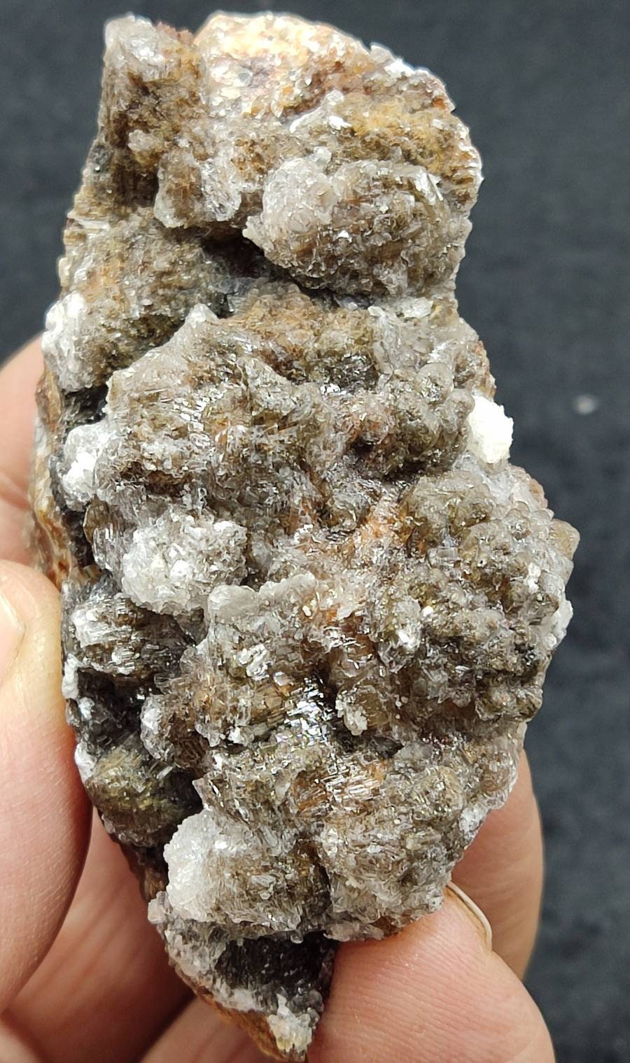 An amazing specimen of calcite crystals on matrix 103 grams