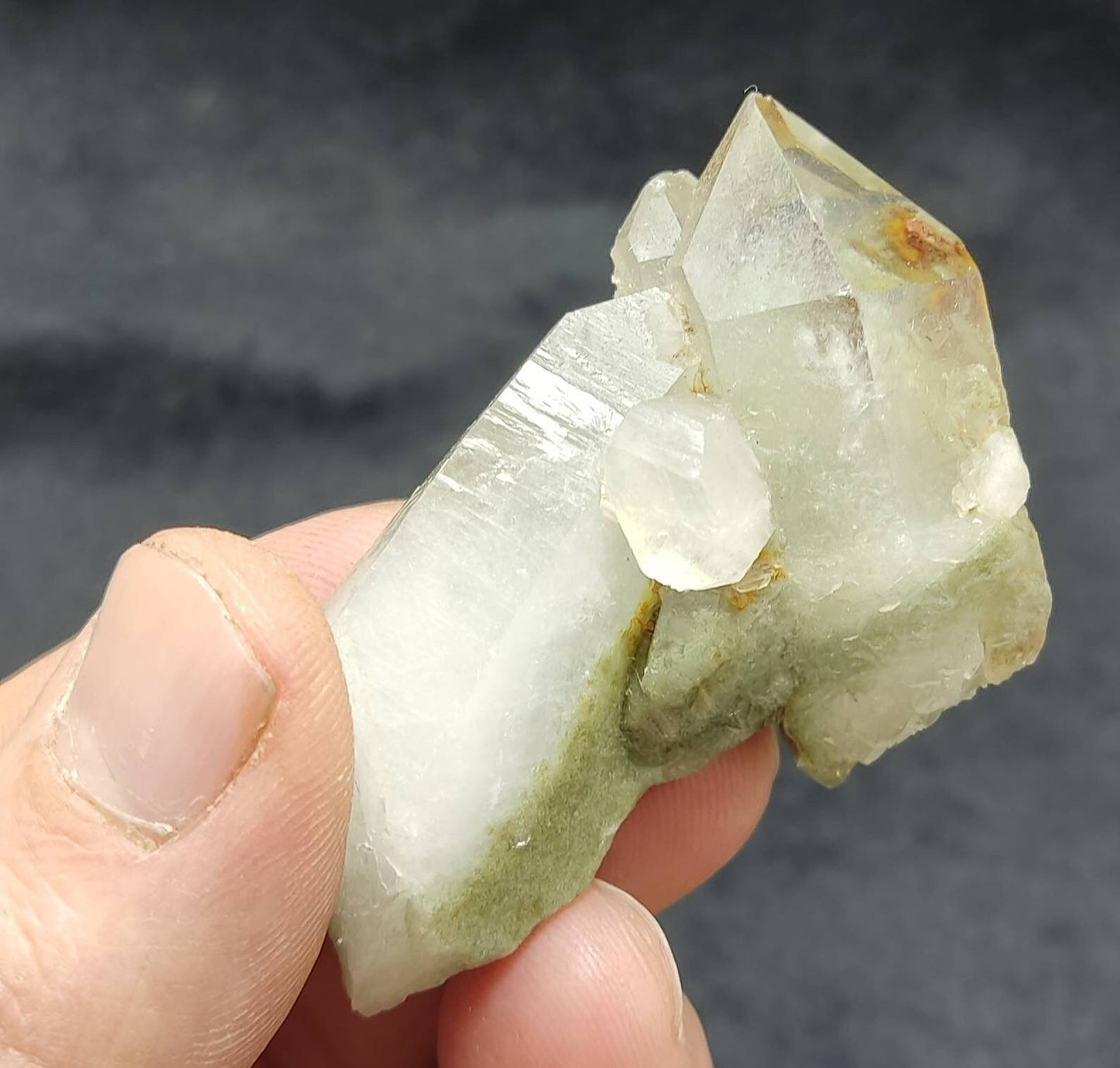 Natural Chlorite Quartz crystal 51 grams