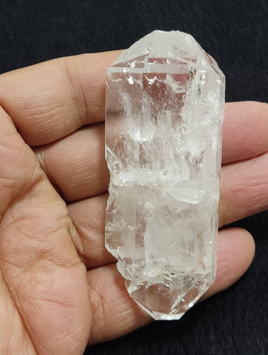 An Aesthetic crystal of double terminated Faden Quartz 72 grams